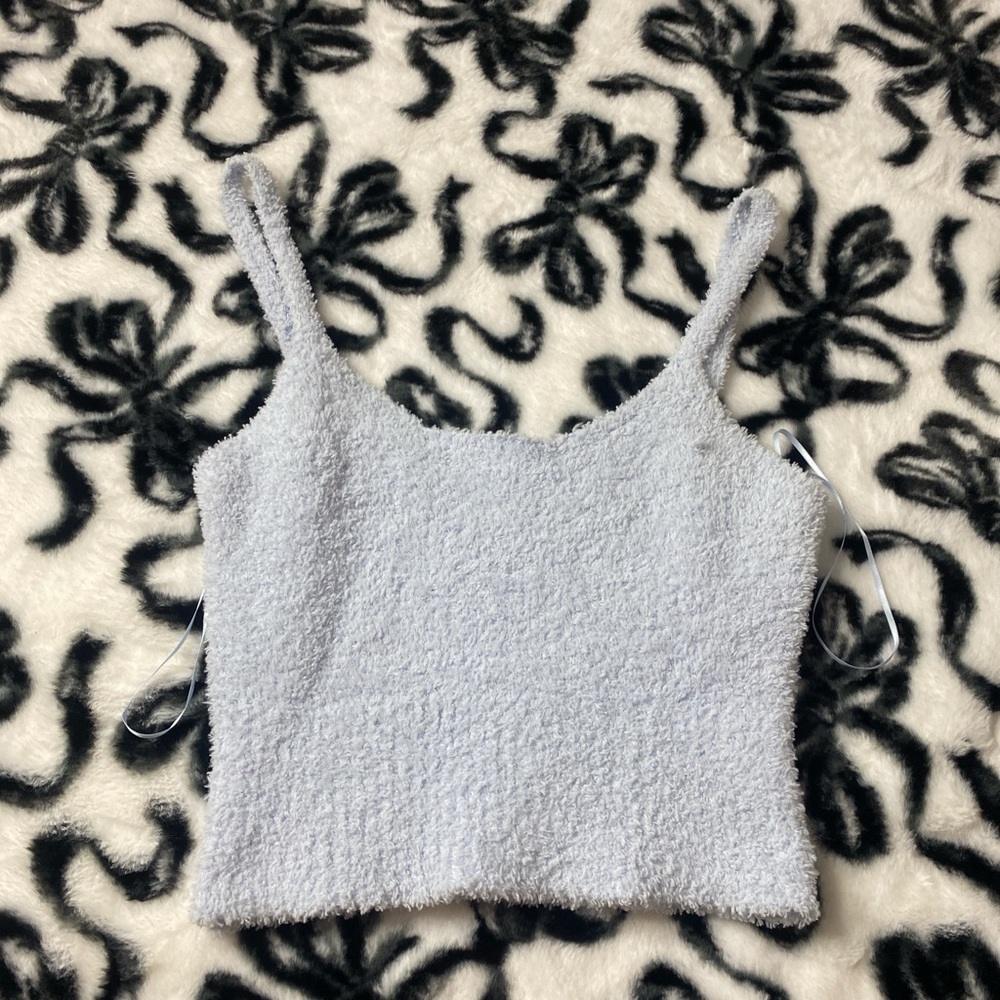 Women's Gray Textured Tank Top